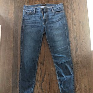 Black Orchid Ankle Skinny Jeans Raw Hem